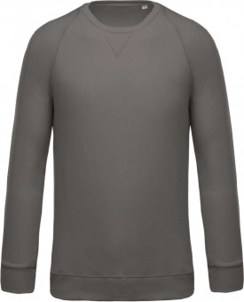 KA480 MEN'S ORGANIC COTTON CREW NECK RAGLAN SLEEVE SWEATSHIRT