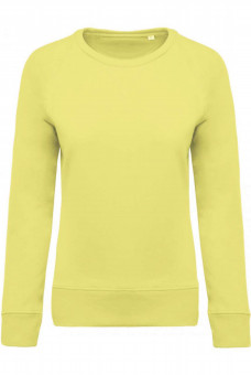 KA481 LADIES’ ORGANIC COTTON CREW NECK RAGLAN SLEEVE SWEATSHIRT