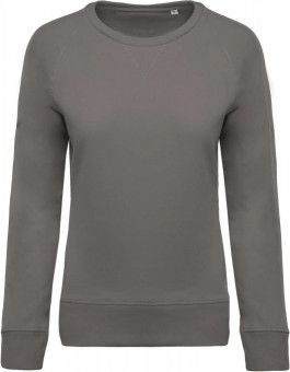 KA481 LADIES’ ORGANIC COTTON CREW NECK RAGLAN SLEEVE SWEATSHIRT