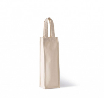 KI0269 COTTON CANVAS BOTTLE BAG