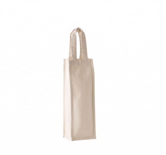 KI0269 COTTON CANVAS BOTTLE BAG