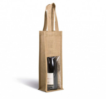 KI0267 JUTE BOTTLE BAG