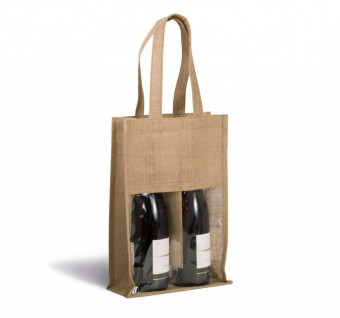 KI0268 JUTE BOTTLE BAG