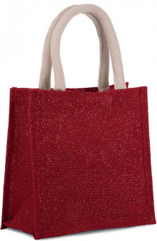 KI0272 JUTE CANVAS TOTE - SMALL