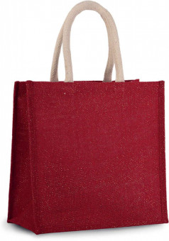 KI0274 JUTE CANVAS TOTE - LARGE