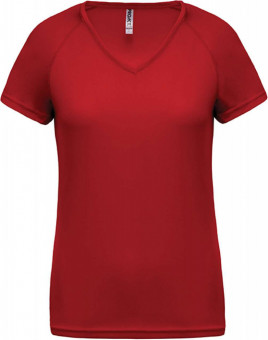 PA477 LADIES’ V-NECK SHORT SLEEVE SPORTS T-SHIRT