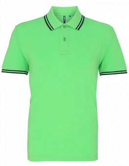 AQ011 MEN'S CLASSIC FIT TIPPED POLO