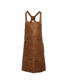 PR140 ‘ARTISAN’ REAL LEATHER CROSS BACK BIB APRON