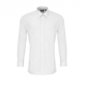 PR204 MEN’S LONG SLEEVE FITTED POPLIN SHIRT