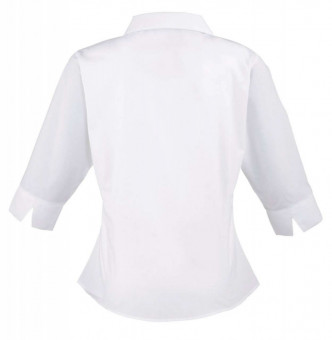 PR305 WOMEN'S POPLIN 3/4 SLEEVE BLOUSE