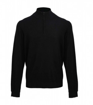 PR695 MEN'S QUARTER-ZIP KNITTED SWEATER