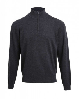 PR695 MEN'S QUARTER-ZIP KNITTED SWEATER