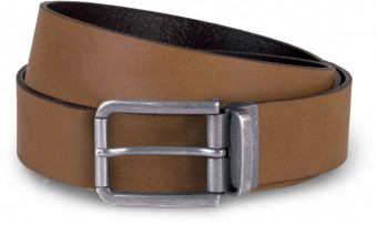 KP812 RAW EDGE LEATHER BELT - 35MM