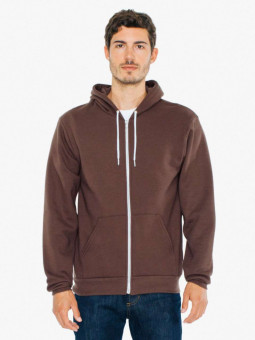 AAF497 UNISEX FLEX FLEECE ZIP HOODIE