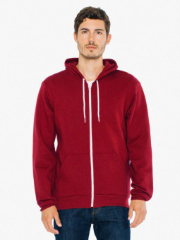 AAF497 UNISEX FLEX FLEECE ZIP HOODIE