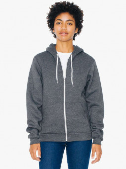 AAF497 UNISEX FLEX FLEECE ZIP HOODIE