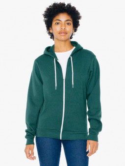 AAF497 UNISEX FLEX FLEECE ZIP HOODIE