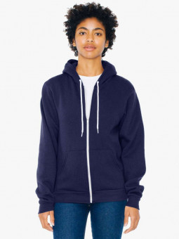 AAF497 UNISEX FLEX FLEECE ZIP HOODIE