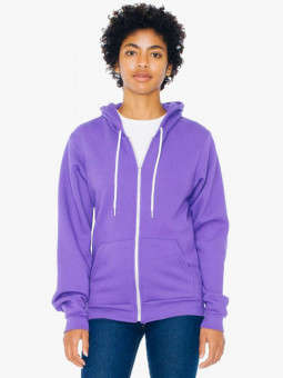 AAF497 UNISEX FLEX FLEECE ZIP HOODIE