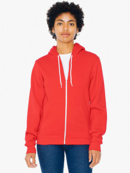 AAF497 UNISEX FLEX FLEECE ZIP HOODIE