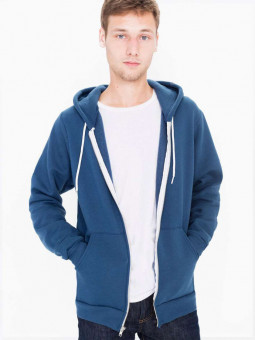 AAF497 UNISEX FLEX FLEECE ZIP HOODIE