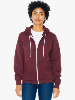 AAF497 UNISEX FLEX FLEECE ZIP HOODIE