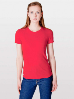 AA2102 WOMEN'S FINE JERSEY SHORT SLEEVE T-SHIRT