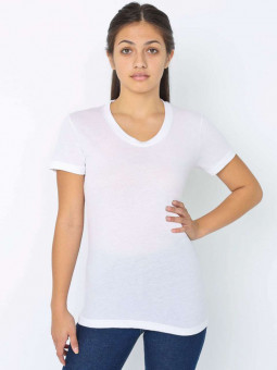 AABB301 WOMEN'S POLY-COTTON SHORT SLEEVE T-SHIRT