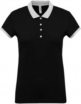 KA259 LADIES’ TWO-TONE PIQUÉ POLO SHIRT