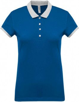 KA259 LADIES’ TWO-TONE PIQUÉ POLO SHIRT