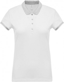 KA259 LADIES’ TWO-TONE PIQUÉ POLO SHIRT