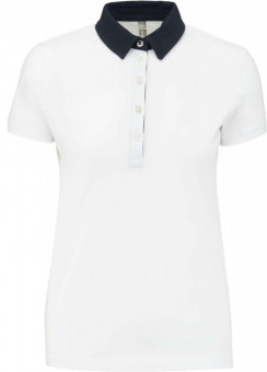 KA261 LADIES' TWO-TONE JERSEY POLO SHIRT