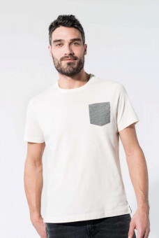 KA375 ORGANIC COTTON T-SHIRT WITH POCKET DETAIL