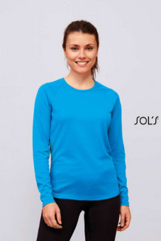 SO02072 SOL'S SPORTY LSL WOMEN - LONG SLEEVE SPORTS T-SHIRT