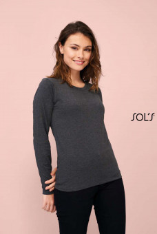 SO02075 SOL'S IMPERIAL LSL WOMEN - LONG-SLEEVE T-SHIRT