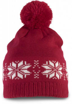 KP540 FAIR ISLE KNIT BEANIE