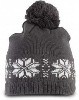 KP540 FAIR ISLE KNIT BEANIE