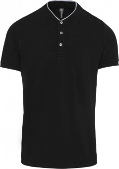 KA223 MEN'S SHORT SLEEVE POLO SHIRT WITH MANDARIN COLLAR