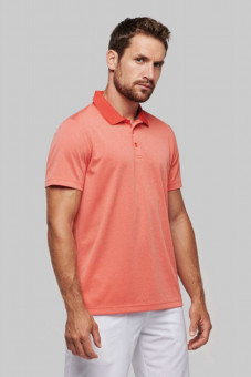 PA496 ADULT SHORT-SLEEVED MARL POLO SHIRT