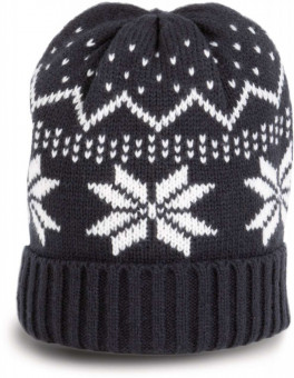 KP543 BEANIE WITH CHRISTMAS DESIGN