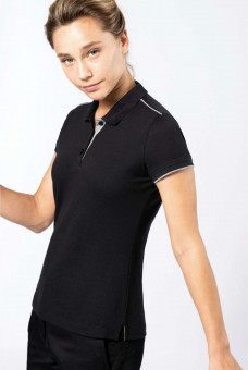 WK271 LADIES' SHORT-SLEEVED CONTRASTING DAYTODAY POLO SHIRT