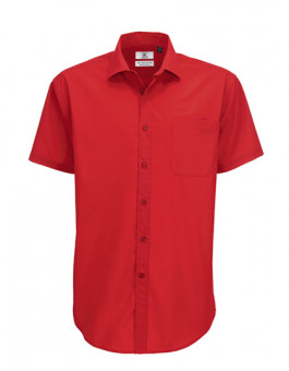 Poplin Shirt Smart Short Sleeve / Men