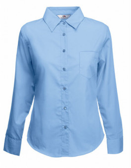 Ladies Long Sleeve Poplin Shirt