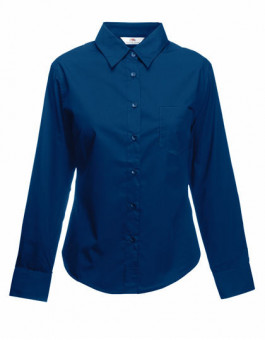 Ladies Long Sleeve Poplin Shirt