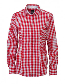 Ladies` Checked Blouse