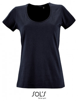 Women`s Low-Cut Round Neck T-Shirt Metropolitan
