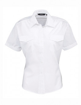 Ladies` Pilot Shirt Short Sleeve