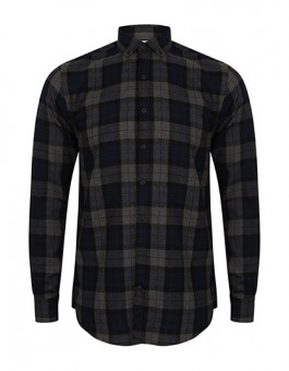 Men`s Brushed Check Casual Shirt