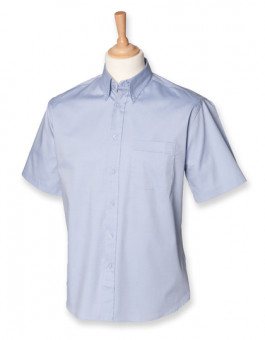 Men`s Short Sleeved Pinpoint Oxford Shirt