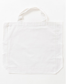Cotton bag with sidefold
